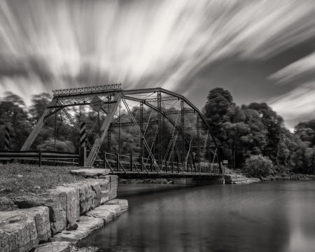 Upper Lisle Bridge, Windy Afternoon